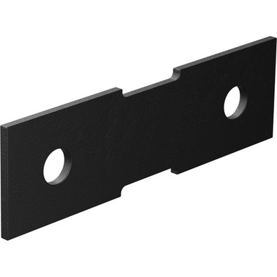 Dunnings 120 x 35 x 3mm Black Heavy Duty Bracket Plate 4 pcs Hardware