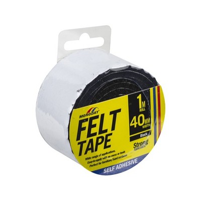 Moroday 40 x 3mm x 1m Felt Scratch Saver Self Adhesive Tape 2 pcs Plumbing