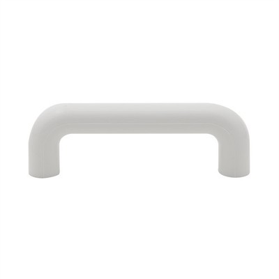 Prestige 16mm White Plastic Round D Handle - White 4 pcs Hardware