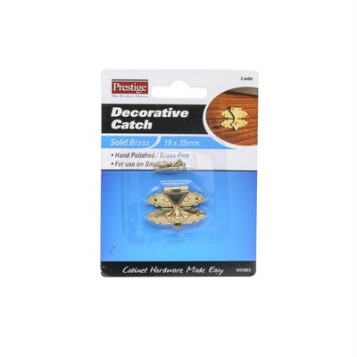 Prestige 35 x 19mm Decorative Brass Catch Hardware
