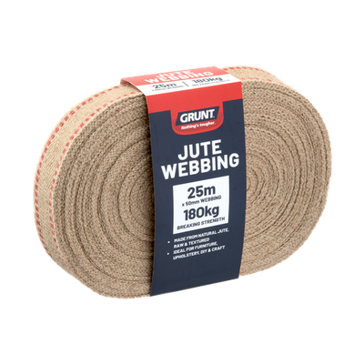 Grunt 50mm x 25m Jute Webbing Hardware