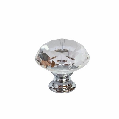 Taskmaster 30mm Crystal Cabinet Knob - 30mm 2 pcs Door Hardware