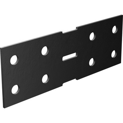 Dunnings 200 x 70 x 3mm Black Heavy Duty Bracket Plate Hardware