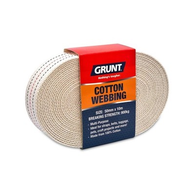 Grunt 50mm x 10m Cotton Webbing Hardware