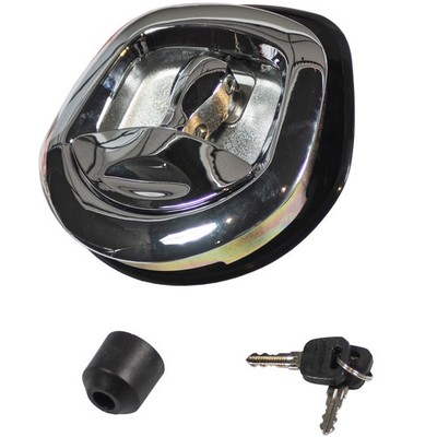 Goliath Chrome Plated Whale Tail Lock Door Hardware