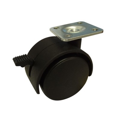 Move It 50mm Hooded Plate Furniture Castor With Brake - 2 pieces Brake Parts
