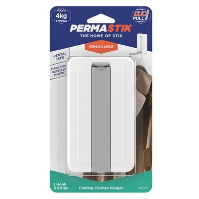 Permastik Heavy Duty Folding Clothes Hook Hardware
