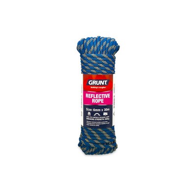 GRUNT 6mm x 30m Reflective Rope Hardware