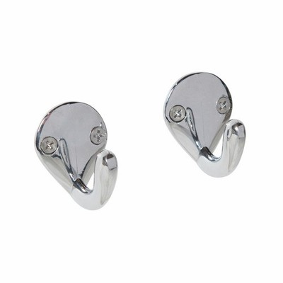 Syneco 40mm Chrome Plated Robe Hook 4 pcs Hardware