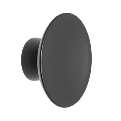 Lane 45mm Black Round Timber Knob Door Hardware
