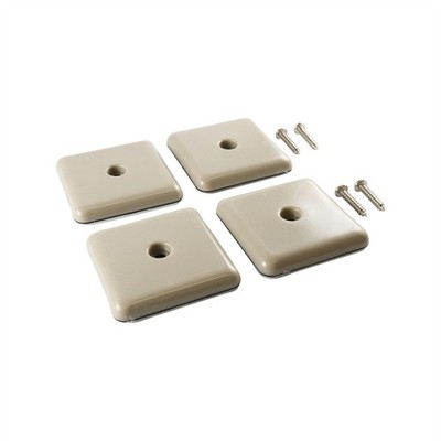 Surface Gard 55mm 2-1/8" Square Glide Slide - 4 pieces Hardware