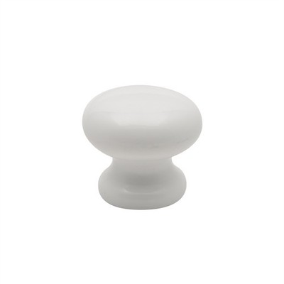 Prestige 45mm White Acrylic Mushroom Knob Door Hardware