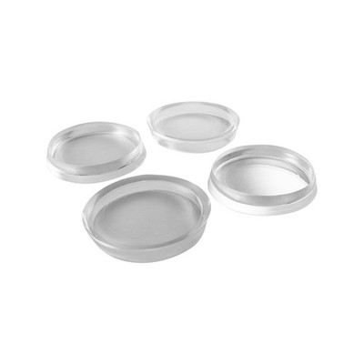 Surface Gard 48mm Clear Round Plastic Castor Cup 2 pcs Hardware