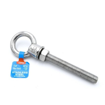 Taskmaster 16 x 120mm 316 Stainless Steel Eye / Bolt Nut Hardware