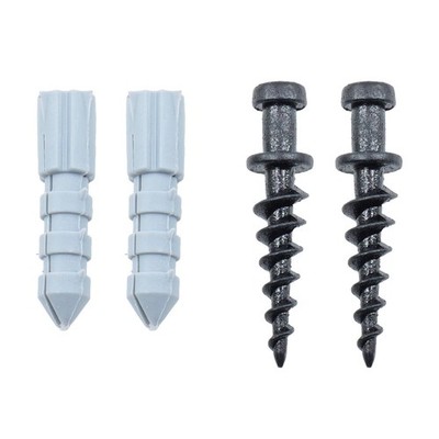 Everhang 30kg Black Heavy-Duty Picture Hanging Plasterboard Screw Set - 2 pieces