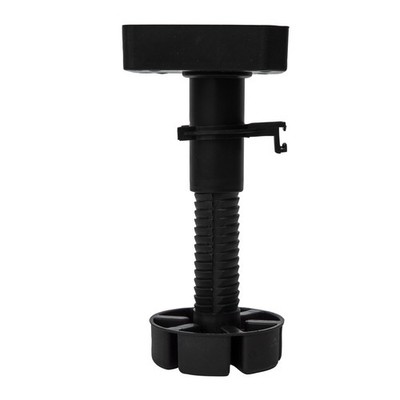 Hafele 150mm Black Adjustable Screw On Leg Set - 20 pieces Hardware