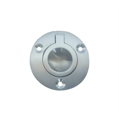 Delf 50mm Satin Chrome Flush Ring Pull Hardware