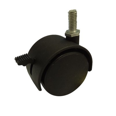 Move It 50mm 5/16" Threaded Hooded Furniture Castor With Brake 2 pcs Brake Parts