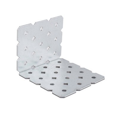Carinya 60 x 80 x 75 x 2mm Galvanised Angle Make-A-Bracket 2 pcs Hardware