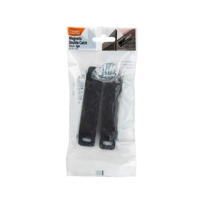 Taskmaster 87mm Black Double Door Magnetic Catch 2 pcs Door Hardware