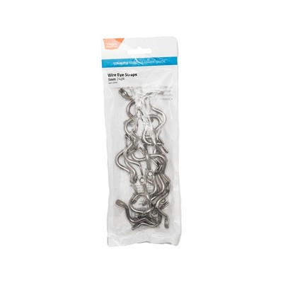 Taskmaster 5mm 316 Stainless Steel Wire Eye Strap - 24 pieces Hardware