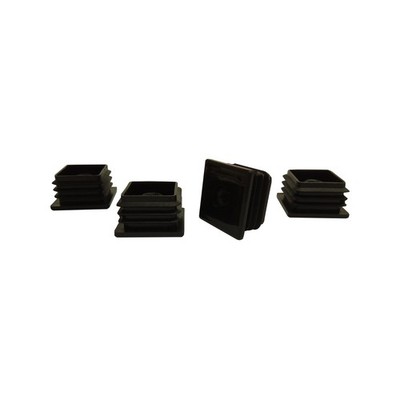 Surface Gard 32mm 5/16" Black Threaded Internal Square Plastic End 4 pcs