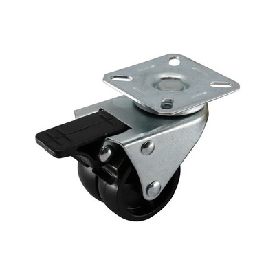 Move It 50mm 70kg Twin Wheel Castor With Swivel Brake Brake Parts