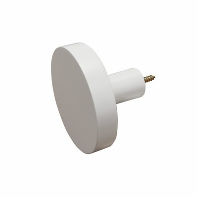Adoored White Disk Deco Hook 2 pcs Door Hardware