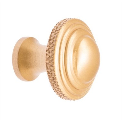 Lane 24mm Brass Knurled Knob 2 pcs Door Hardware