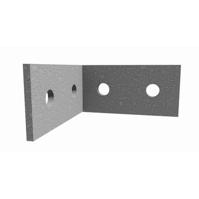 Dunnings 100 x 100 x 50 x 5mm M12 Galvanised Angle Bracket Hardware