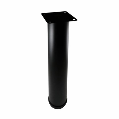 Adoored 60 x 400mm Black Metal Round Leg Furniture Door Hardware