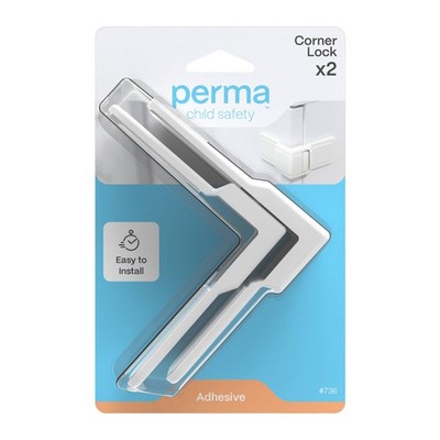 Perma Child Safety Corner Drawer Locks - 2 pieces Door Hardware