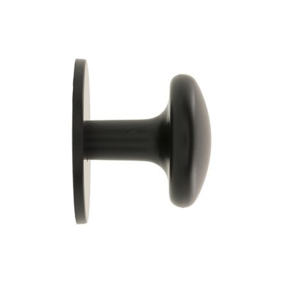 Prestige 26mm Black Flat Knob - 6 Pack(0)2 colours Door Hardware