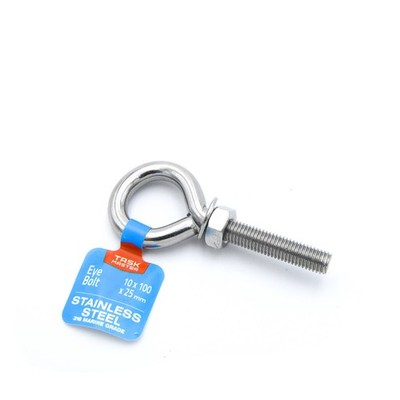 Taskmaster 10 x 100 x 25mm 316 Stainless Steel Eye Bolt Hardware