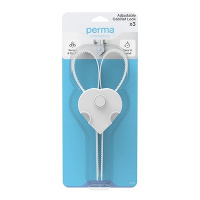 Perma Child Safety Adjustable Cabinet Locks - 3 pieces Door Hardware
