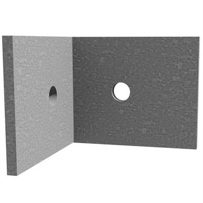 Dunnings 90 x 90 x 75 x 6mm M12 Galvanised Angle Bracket Hardware