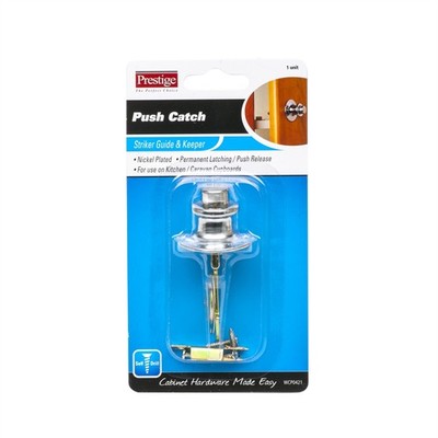 Prestige Nickel Plated Push Catch Hardware