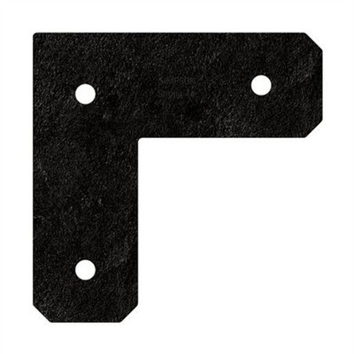 Simpson Strong-Tie 210 x 210 x 75mm Black Outdoor Accents Strap Tie L Plate DIY