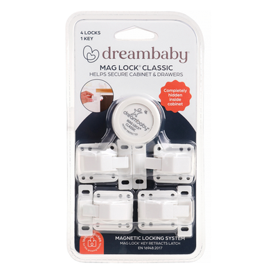 Dreambaby Child Safety Mag Lock 4 Magnetic Lock System With 1 Key Door Hardware