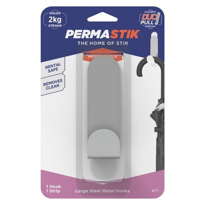 Permastik Large Steel Metal Hook Hardware