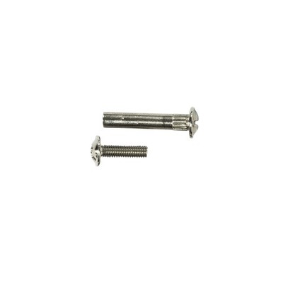 Hafele M4 Nickel Plated Screw And Sleeve - 36 pieces Hardware