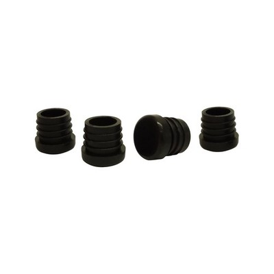 Surface Gard 19mm Black Round Plastic Internal Chair Tip 4 pcs Hardware