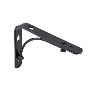 Carinya 150 x 120mm Black Classic Arch Stayed Bracket - 150 x 2 pcs Hardware