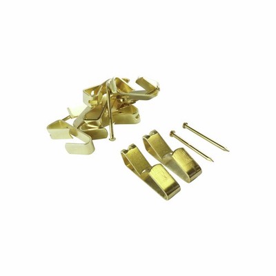 Everhang 30kg Brass Plated Heavy-Duty Picture Hanging Angle Drive - 10 pieces