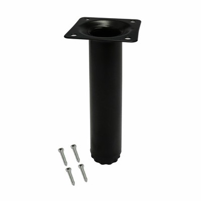 Adoored 30 x 150mm Black Round Table Leg 2 pcs Door Hardware