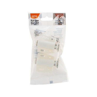 Taskmaster 38mm Push To Open Magnetic Catch White 2 pcs Hardware
