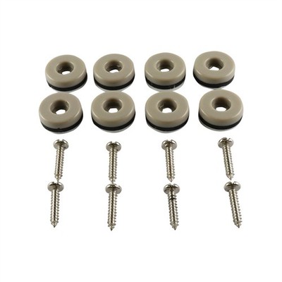 Surface Gard 22mm Round Slide Glide With Screws - 8 pieces