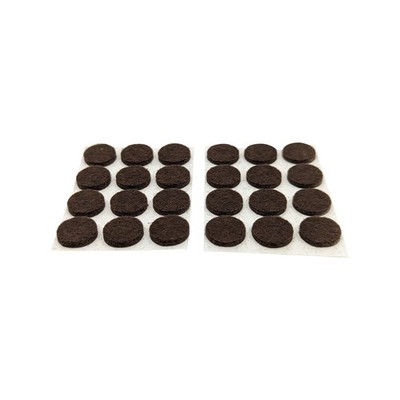 Surface Gard 13mm Brown Round Felt Floor Protection 2 pcs