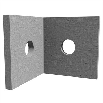 Dunnings 50 x 50 x 50 x 5mm M12 Galvanised Angle Bracket 4 pcs