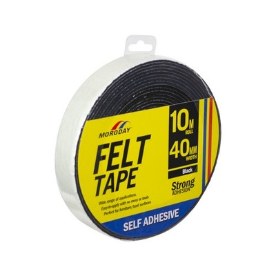 Moroday 40mm x 10m Felt Scratch Saver Self Adhesive Tape